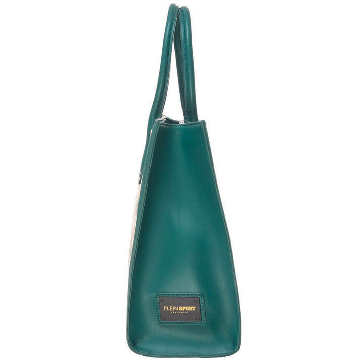 Plein Sport Green Polyethylene Shoulder Bag