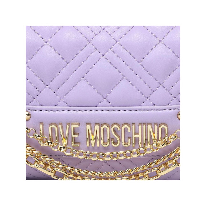 Love Moschino Purple Artificial Leather Crossbody Bag