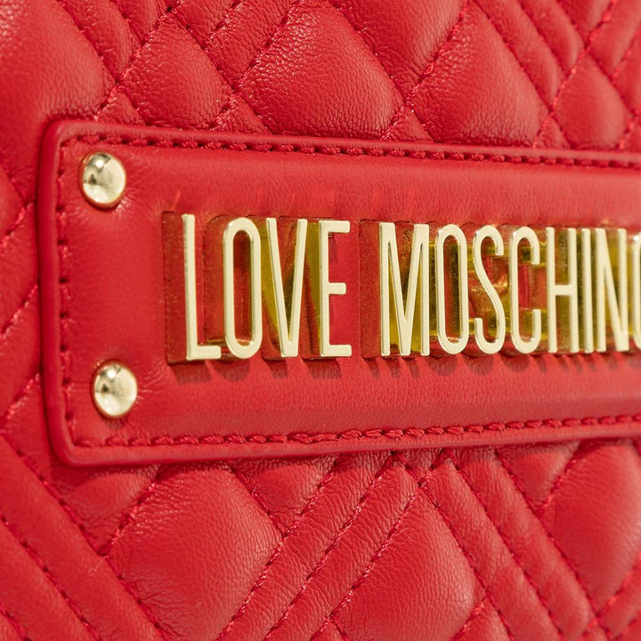 Love Moschino Sac bandoulière en cuir artificiel rouge