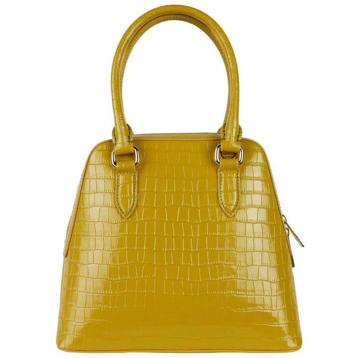 Baldinini Trend Elegant Pistachio Python Print Calfskin Bag