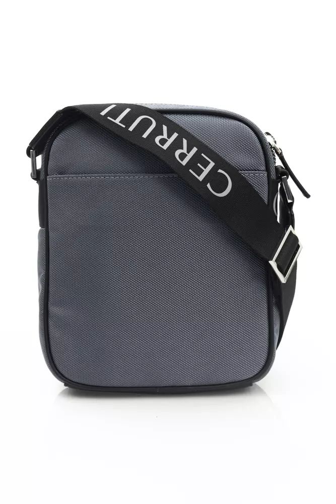 Cerruti 1881 Elegant Gray Crossbody Handbag with Logo Detail
