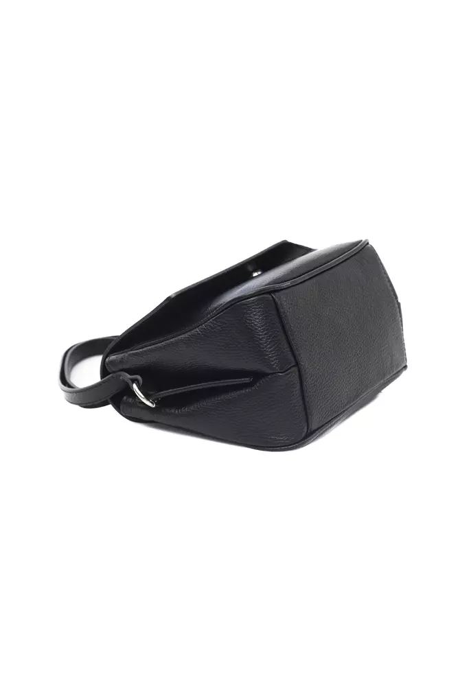 Baldinini Trend Black COW Leather Shoulder Bag