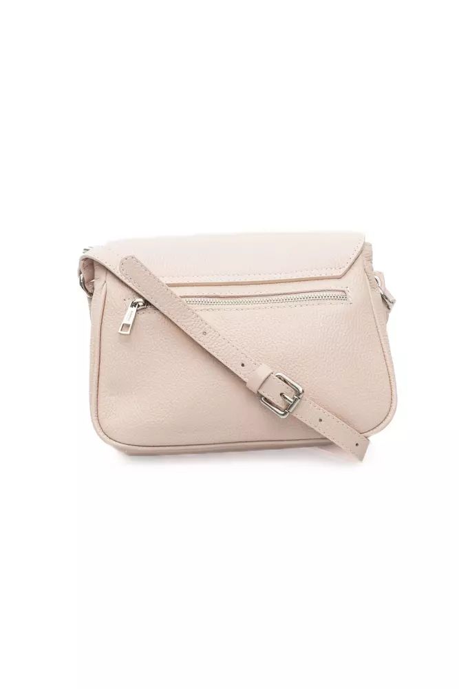 Baldinini Trend Pink COW Leather Shoulder Bag