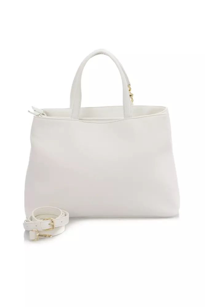 Baldinini Trend White Polyethylene Handbag