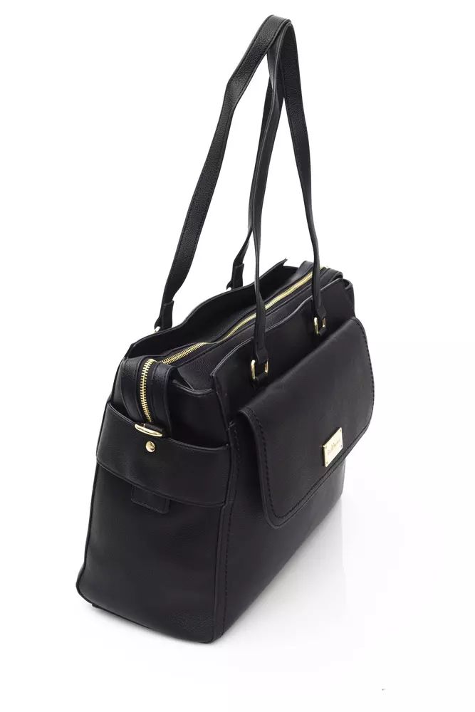 Baldinini Trend Black Polyethylene Handbag