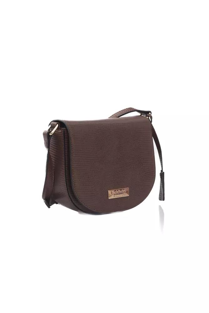 Baldinini Trend Brown Polyuretane Crossbody Bag
