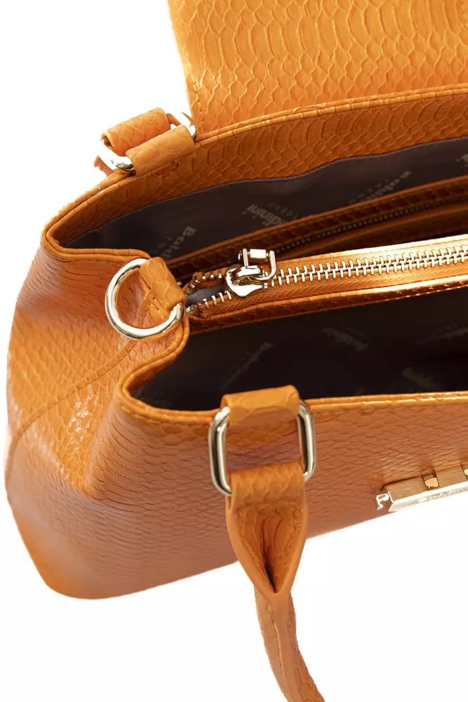 Baldinini Trend Orange Polyuretane Crossbody Bag