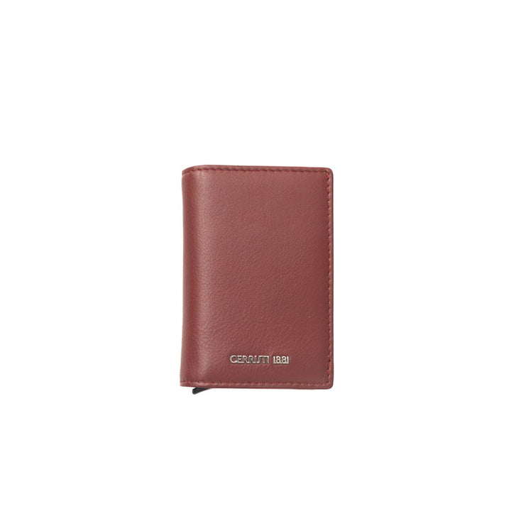 Cerruti 1881 Elegant Red Calf Leather Wallet