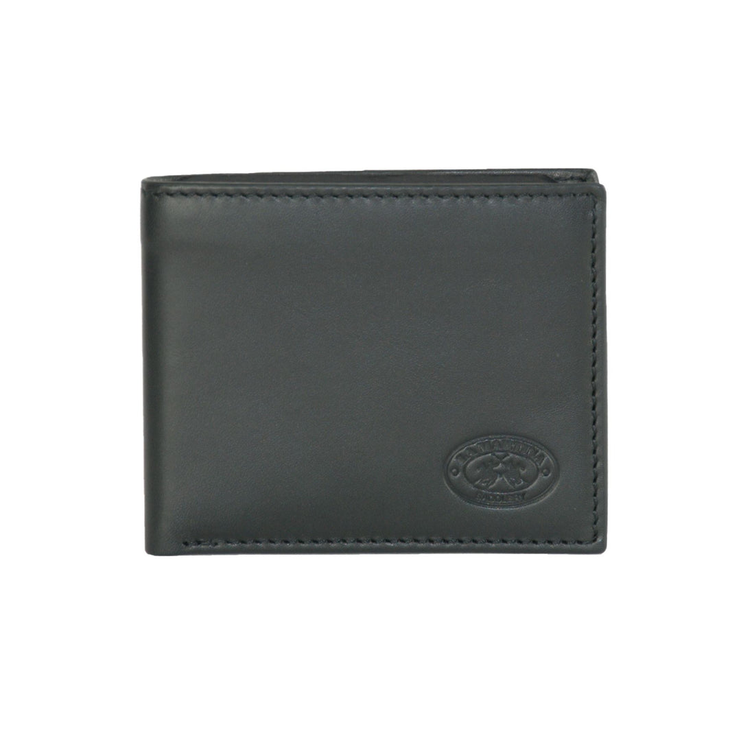 La Martina Elegant Black Leather Wallet - Timeless Accessory