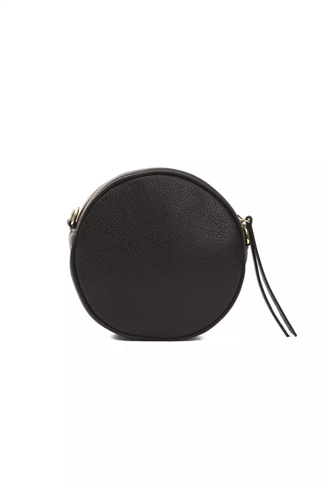 Pompei Donatella Chic Small Oval Crossbody Leather Bag
