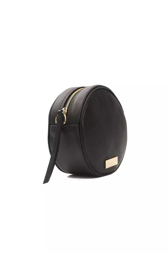 Pompei Donatella Chic Small Oval Crossbody Leather Bag