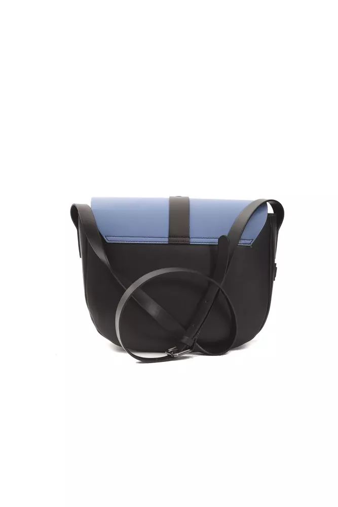 Pompei Donatella Blue Leather Crossbody Bag