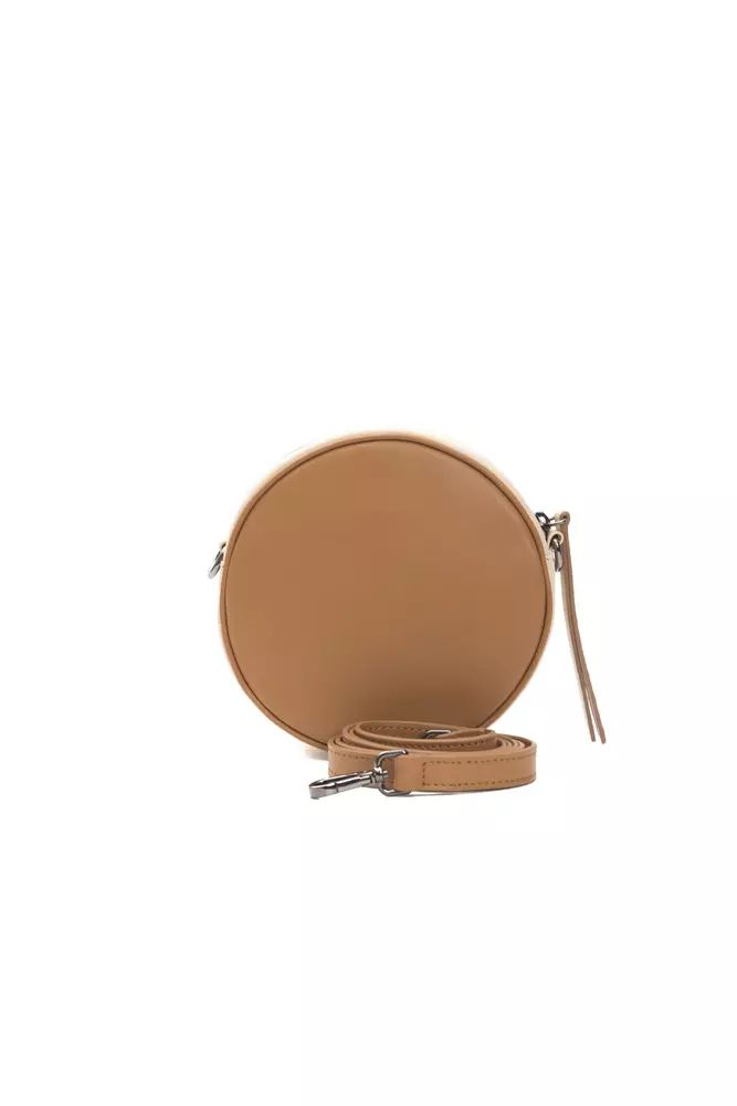 Pompei Donatella Elegant Small Oval Leather Crossbody Bag
