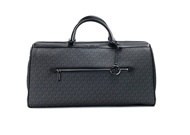 Michael Kors Travel Extra Large Black Signature PVC Duffel Luggage Bag